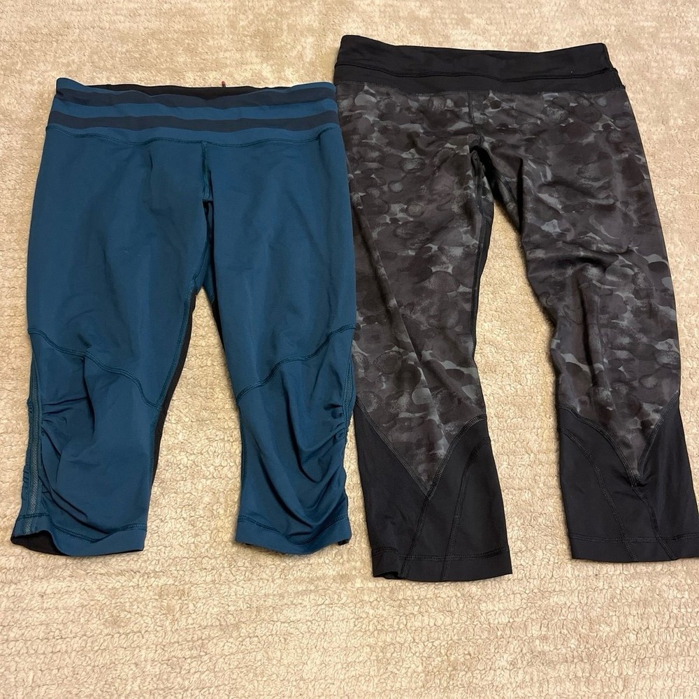 Lululemon cropped leggings bundle women's size 10